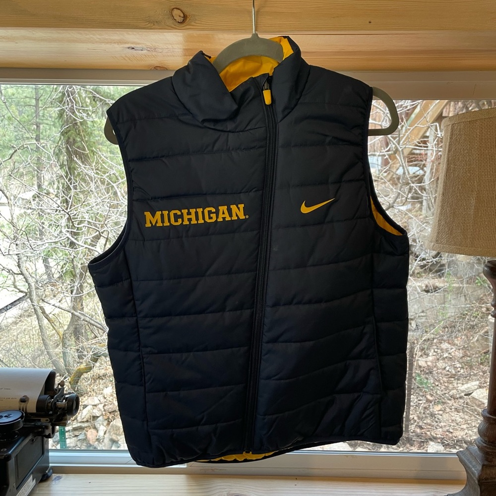 Michigan Maize and Blue Vest Medium